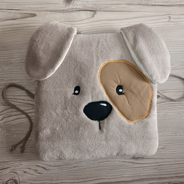 Bundás pajtás állatkás fejvédő párna-KUTYUS